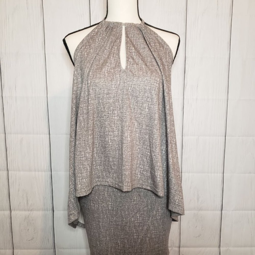 Grey Soft Cotton Skirt & Wrap Blouse